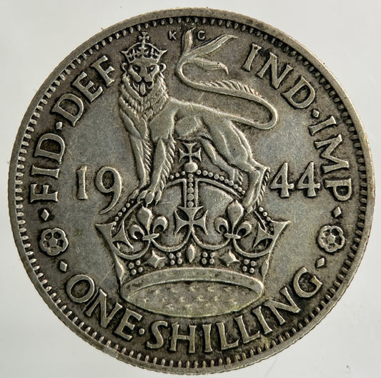 1944 George VI Shilling Silver Coin | Fine Collectable Grade