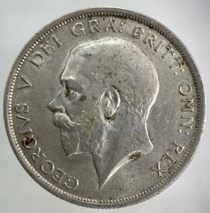 1916 George V Half - Crown Silver Coin | Very Fine Grade