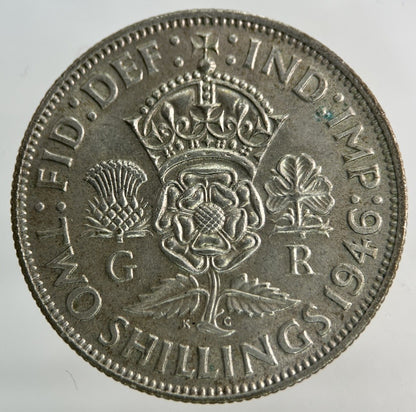 1946 George VI Florin Silver Coin | Very High Grade