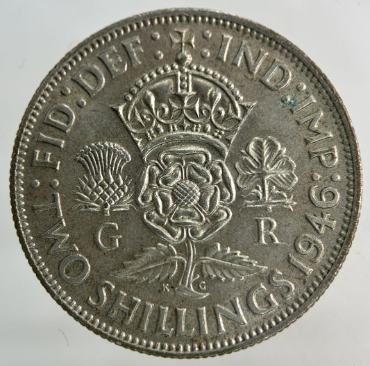 1946 George VI Florin Silver Coin | Very High Grade
