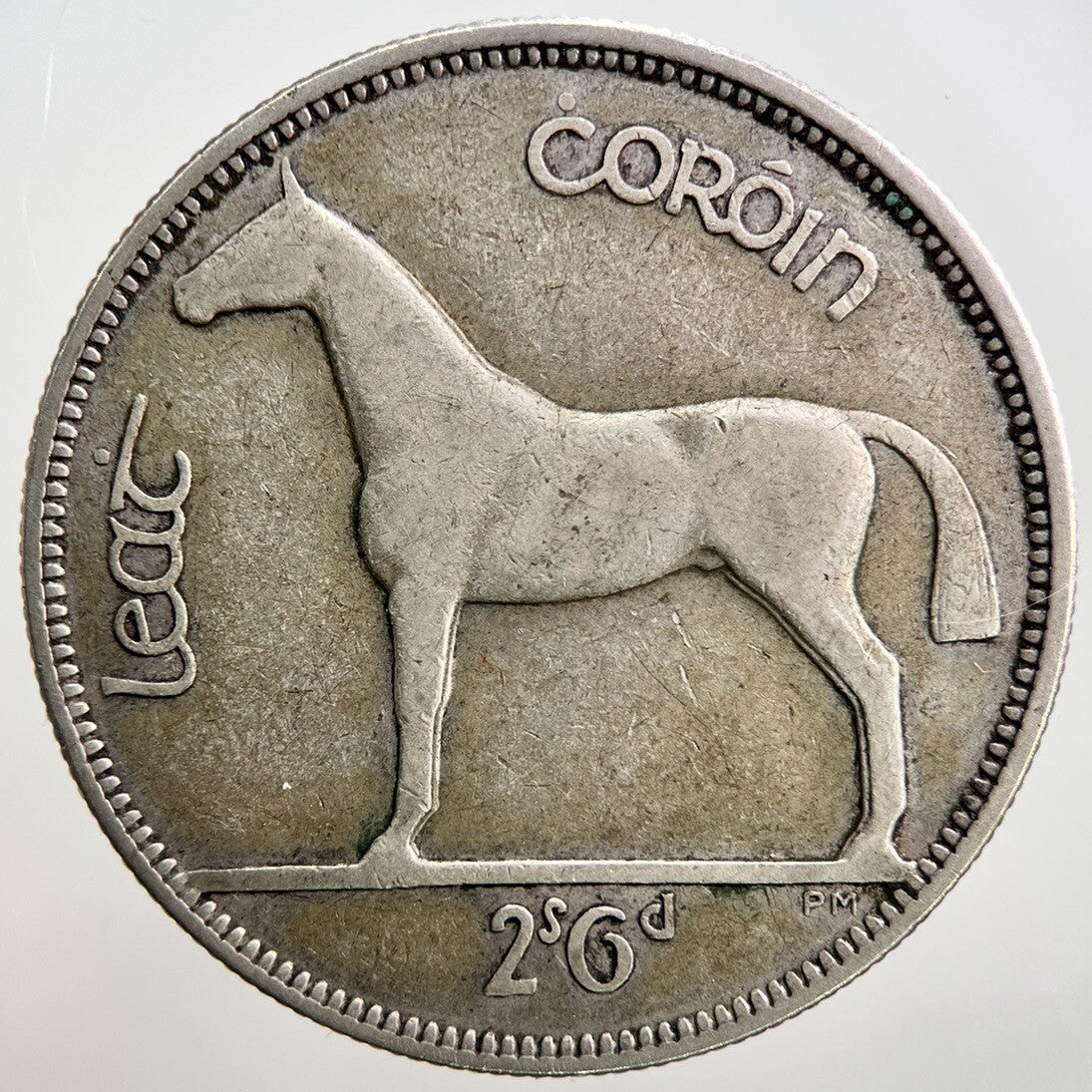 1934 Irish Half - Crown Horse Silver Coin | Fine Collectable Grade | a2755