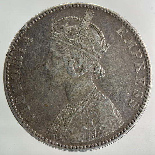 1893 India One Rupee Silver Coin | Very High Grade