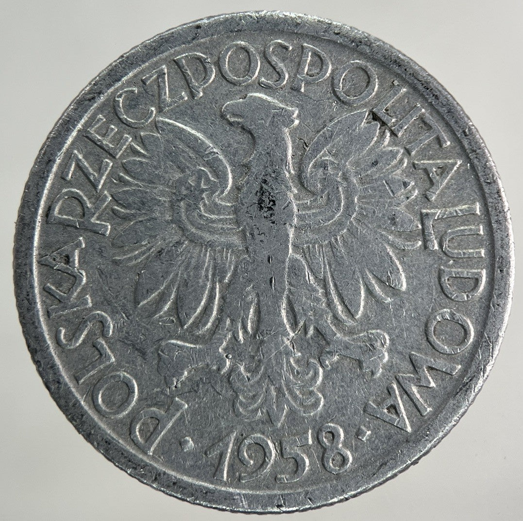 1958 Poland 2 Zlote Zloty Zlotych Coin | Collectable Grade