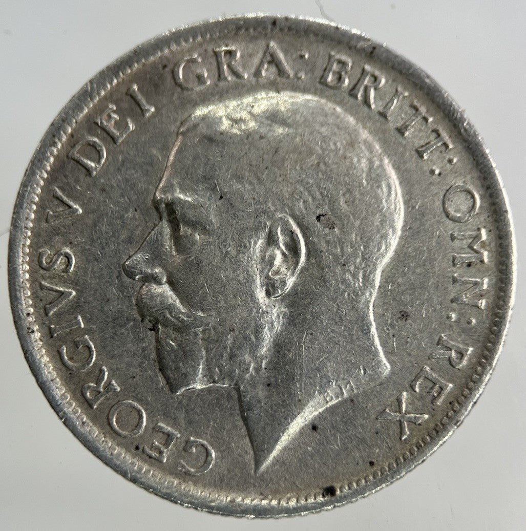1916 George V Shilling Silver Coin | Very High Grade