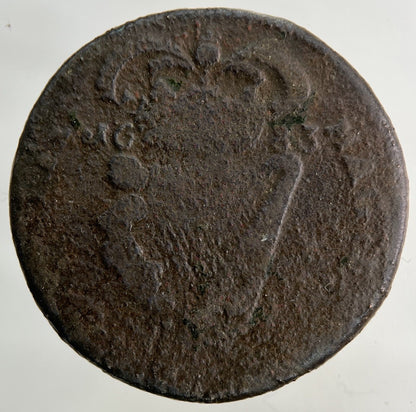 1683 Irish Half - Penny Coin | Collectable Grade