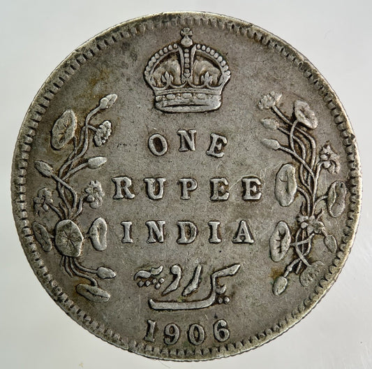 1906 India One 1 Rupee Silver Coin | Very High Grade