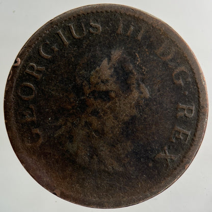 1805 Irish Ireland Half - Penny Coin | Collectable Grade