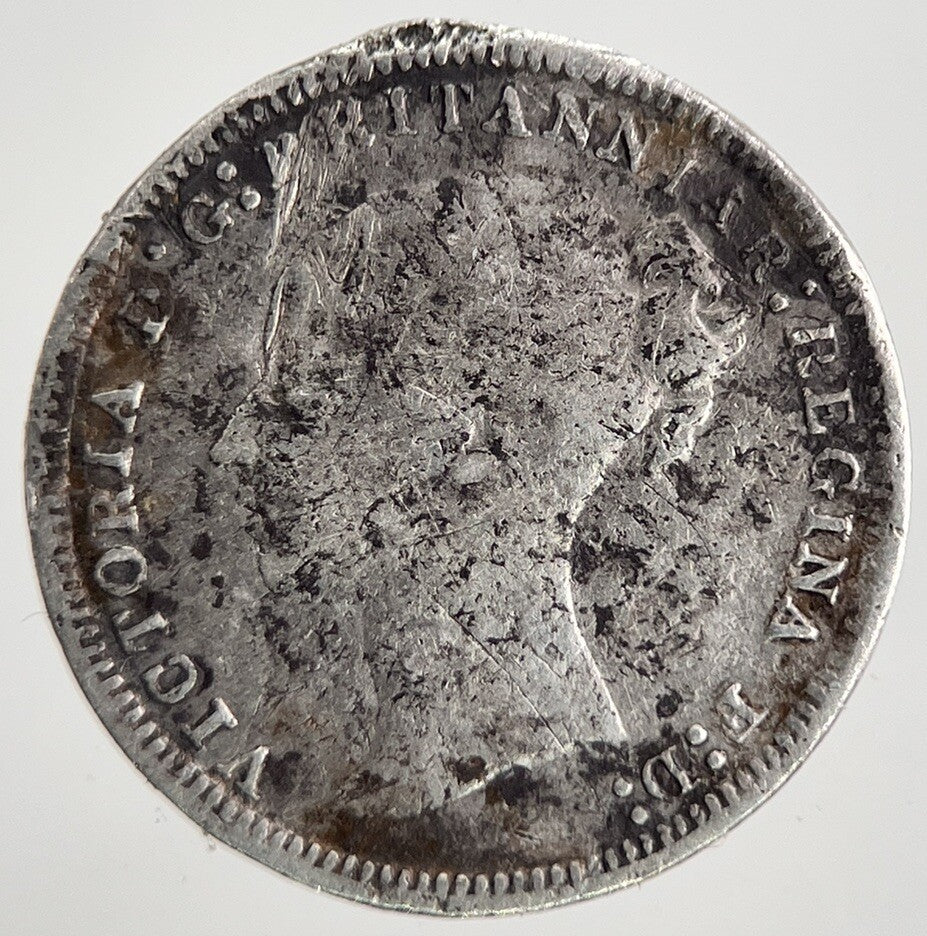 1877 Victoria Threepence Silver Coin | Collectable Grade | a9815