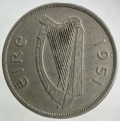 1951 Irish Half - Crown Coin | Fine Collectable Grade