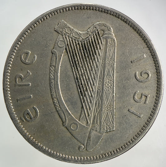 1951 Irish Half - Crown Coin | Fine Collectable Grade