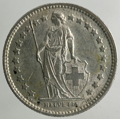 1962 Switzerland Swiss Half 1/2 Franc Silver Coin | Very High Grade