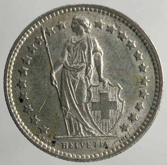 1962 Switzerland Swiss Half 1/2 Franc Silver Coin | Very High Grade