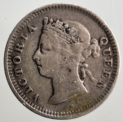 1900 Hong Kong 5 Cents Silver Coin | Fine Collectable Grade