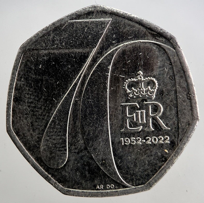 2022 70th Anniversary Jubilee 50p 50 Pence Coin | Fine Collectable Grade | a5388
