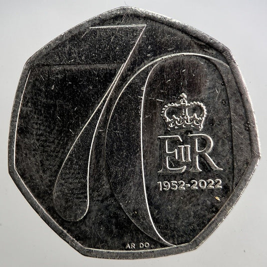2022 70th Anniversary Jubilee 50p 50 Pence Coin | Fine Collectable Grade | a5388