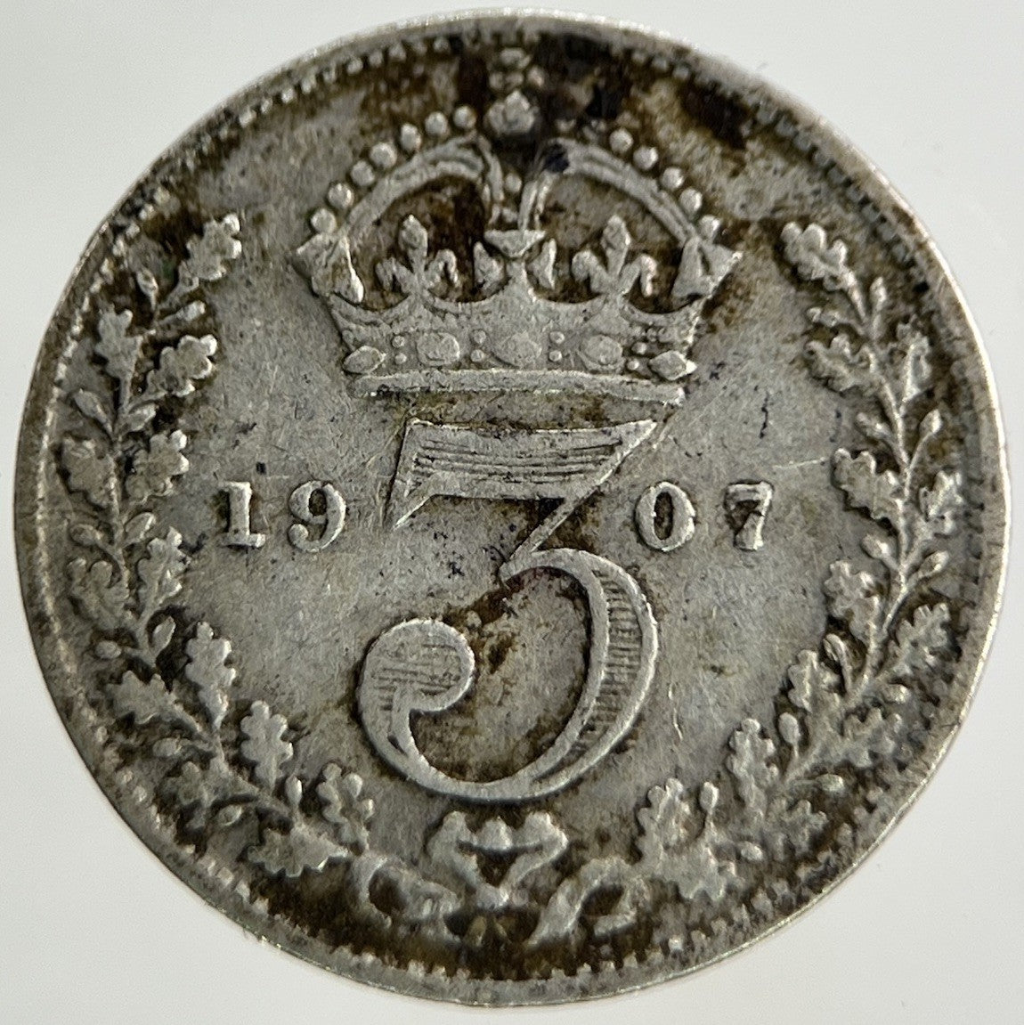 1907 Edward VII Threepence Silver Coin | Fine Collectable Grade
