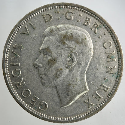 1940 George VI Half - Crown Silver Coin | Fine Collectable Grade