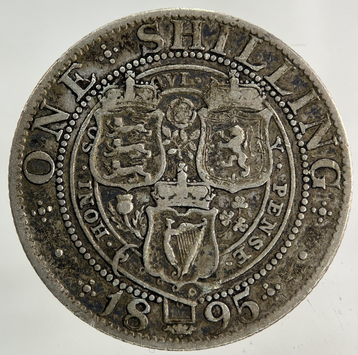 1895 Victoria Shilling Silver Coin | Fine Collectable Grade