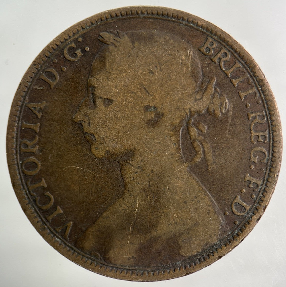 1891 Victoria One Penny Coin | Collectable Grade