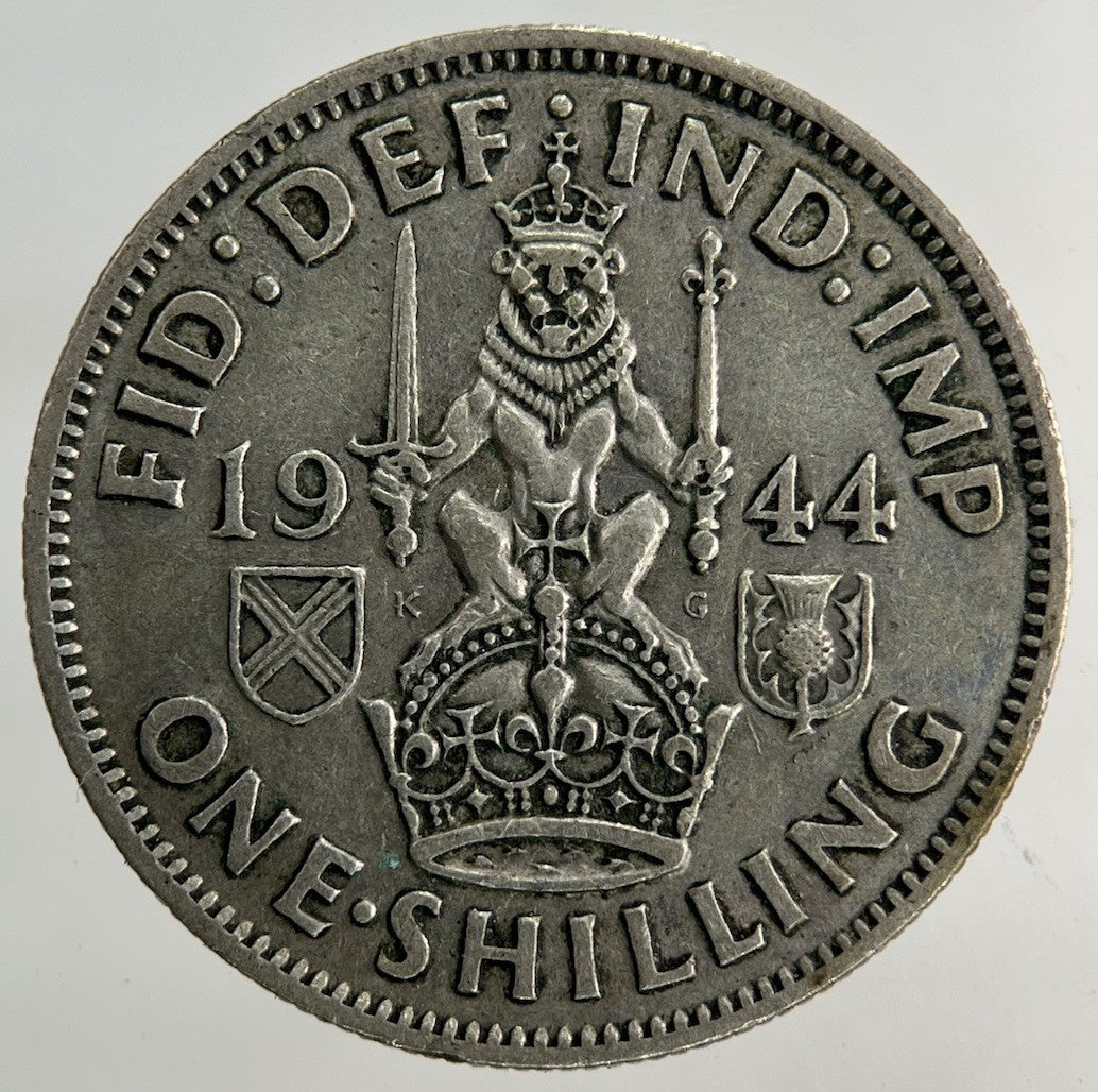 1944 George VI Shilling Silver Coin | Fine Collectable Grade