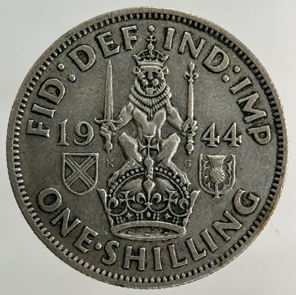 1944 George VI Shilling Silver Coin | Fine Collectable Grade