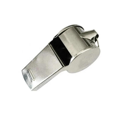 2 x Whistle Referee Football Sports Metal Silver Rope Keyring School Rugby UK
