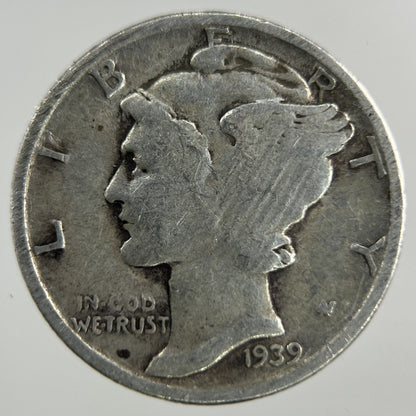 1939 US USA Mercury Dime Silver Coin | Collectable Grade