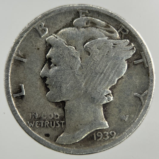 1939 US USA Mercury Dime Silver Coin | Collectable Grade
