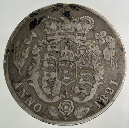 1821 George IV Half - Crown Silver Coin | Fine Collectable Grade