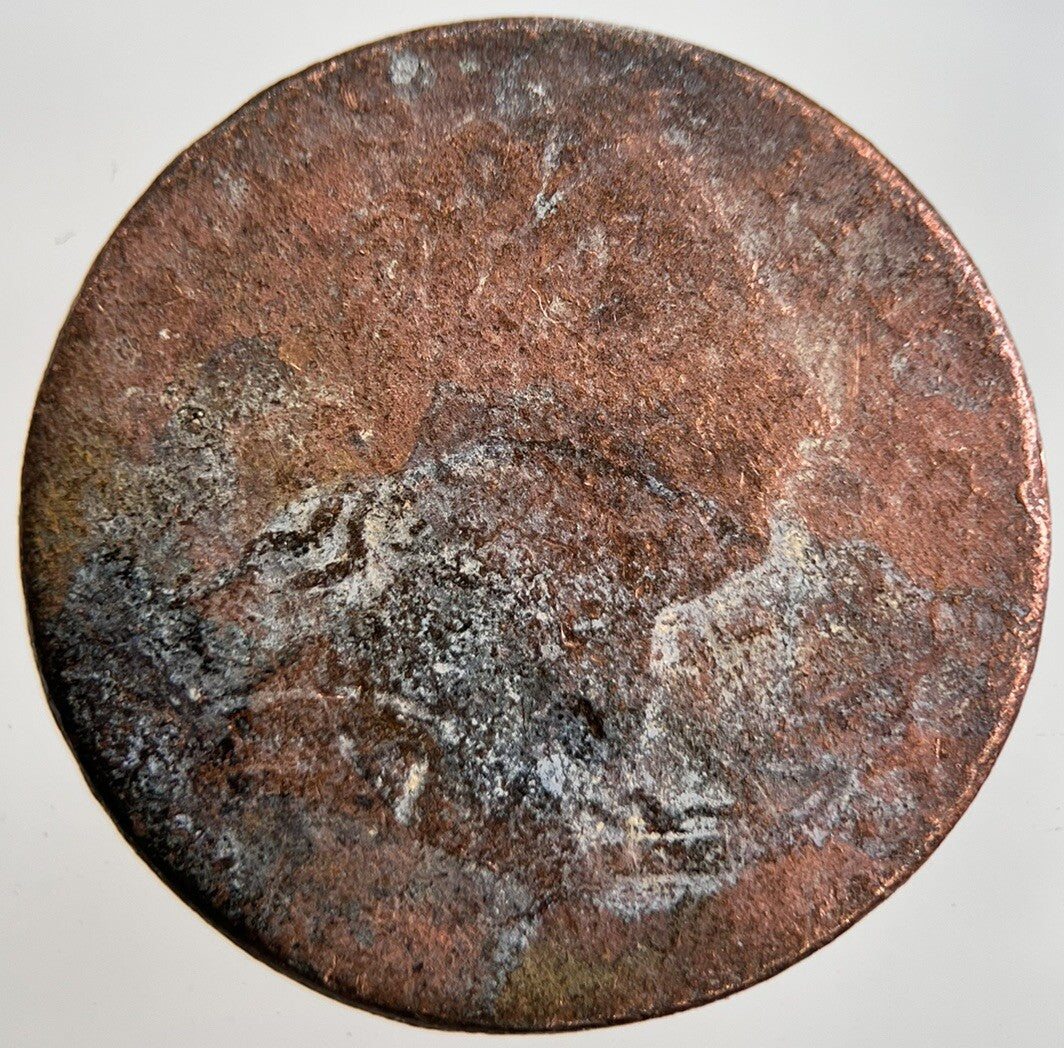 1775 George 3rd III Half - Penny British Coin | Worn Grade | a2368