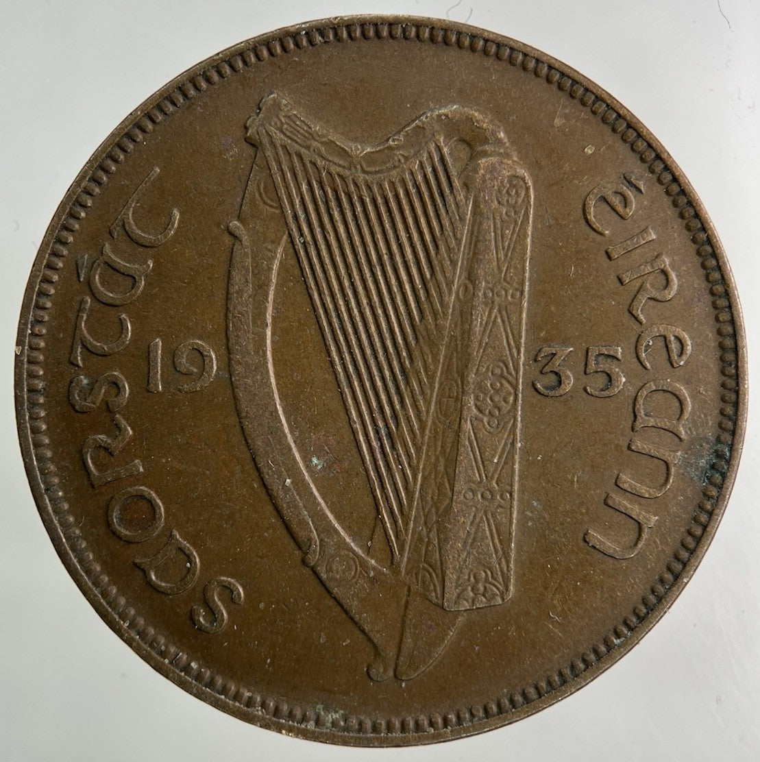 1935 Irish One Penny Coin | Fine Collectable Grade