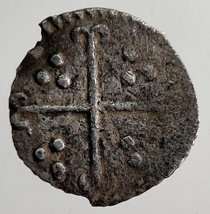 Elizabeth I 1st Portcullis H’Penny British Silver Hammered Coin | a8915