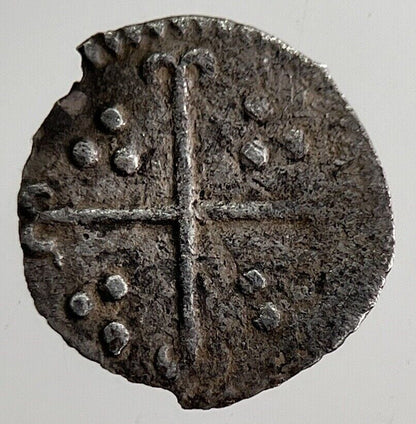 Elizabeth I 1st Portcullis H’Penny British Silver Hammered Coin | a8915