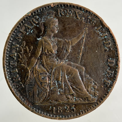 1825 George IV Farthing Coin | Fine Collectable Grade