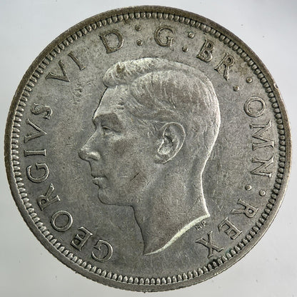 1941 George VI Half - Crown Silver Coin | Fine Collectable Grade