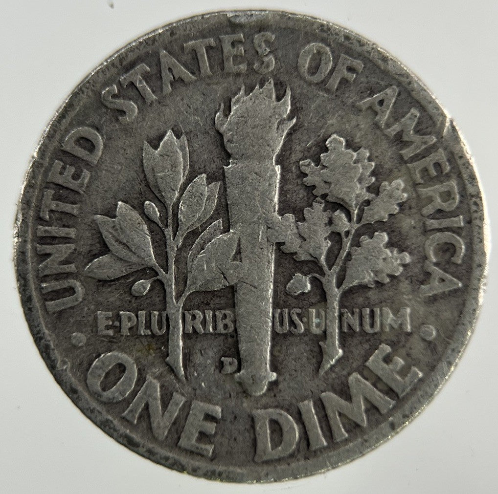 1952 - D US USA Roosevelt Dime Silver Coin | Collectable Grade