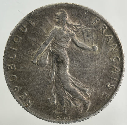 1917 France 50 Centimes Silver Coin | Fine Collectable Grade