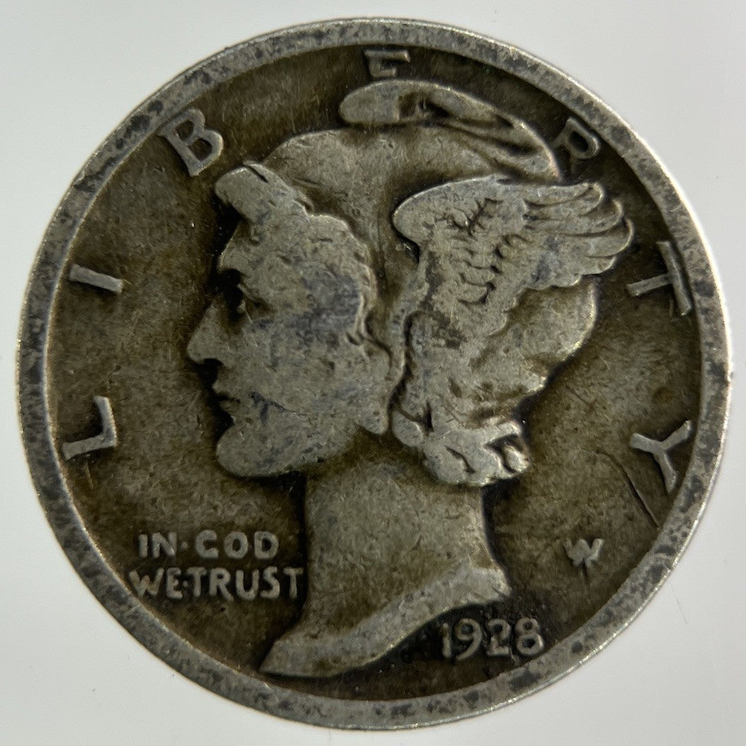 1928 US USA Mercury Dime Silver Coin | Collectable Grade