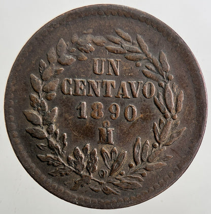 1890 Mexico Un Centavo Coin | Very High Grade | a5395