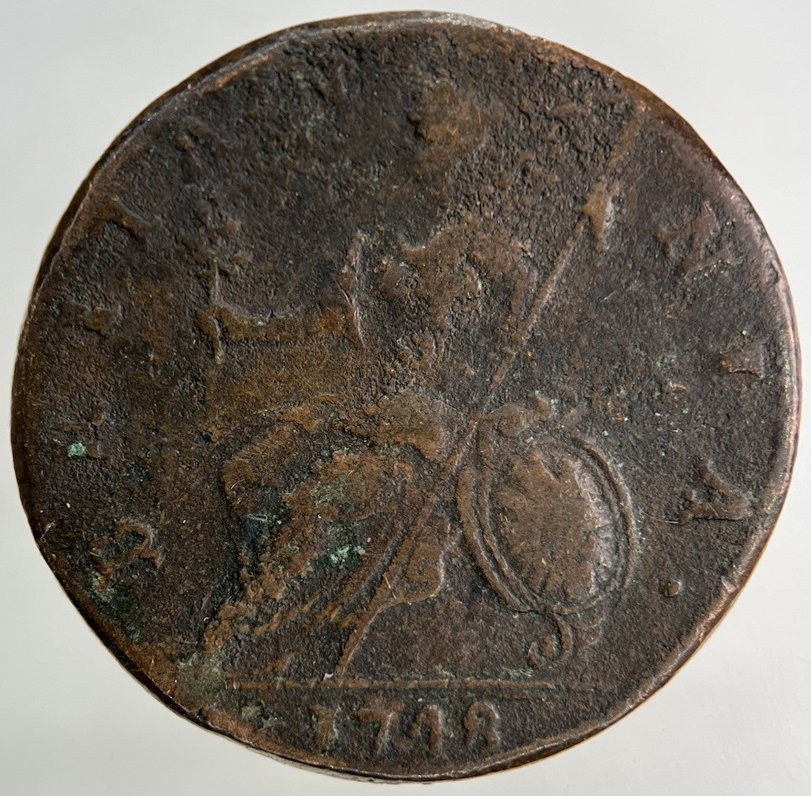 1748 George II 2nd Half - Penny Coin | Fine Collectable Grade