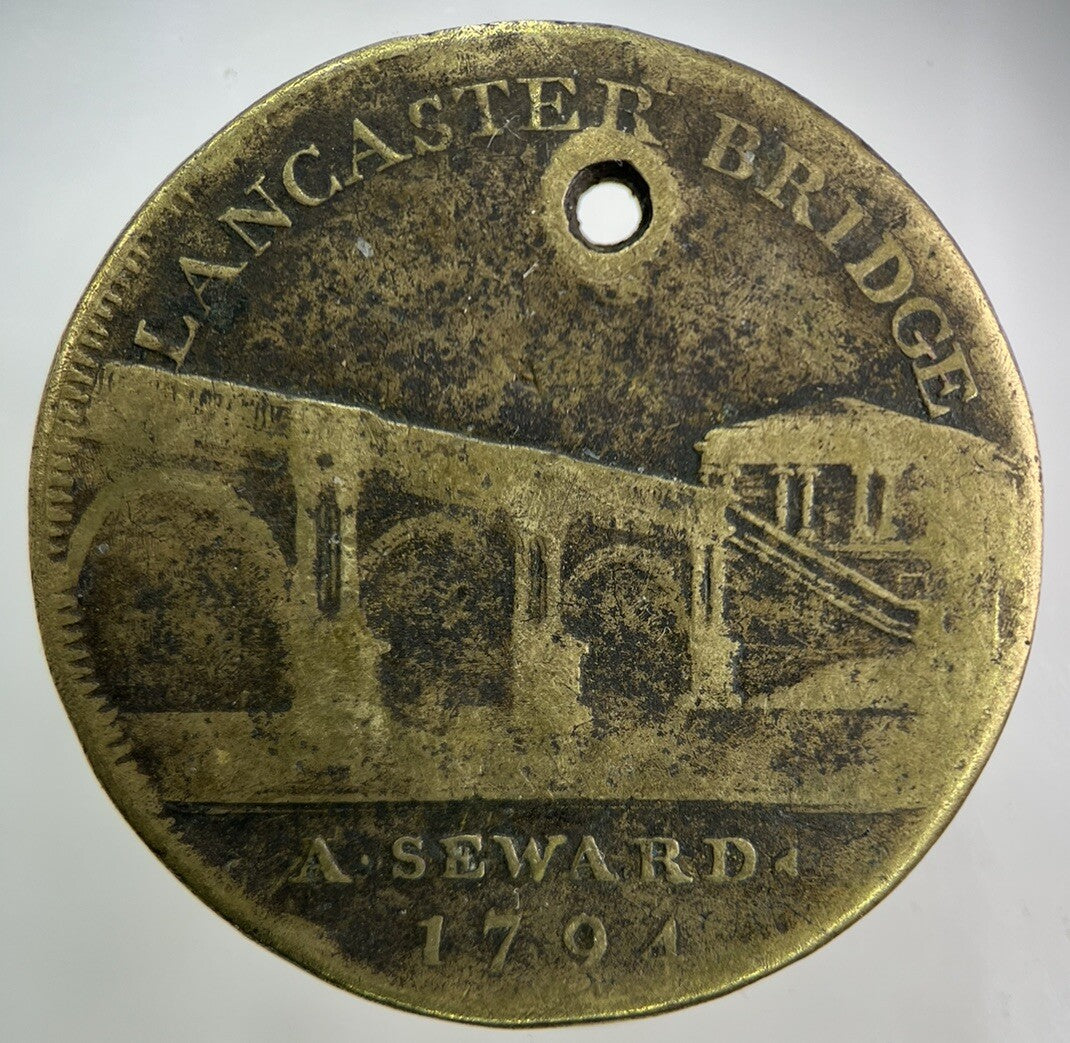 1794 Lancaster Castle & Bridge A Seward Medal Token Coin | Collectable Grade