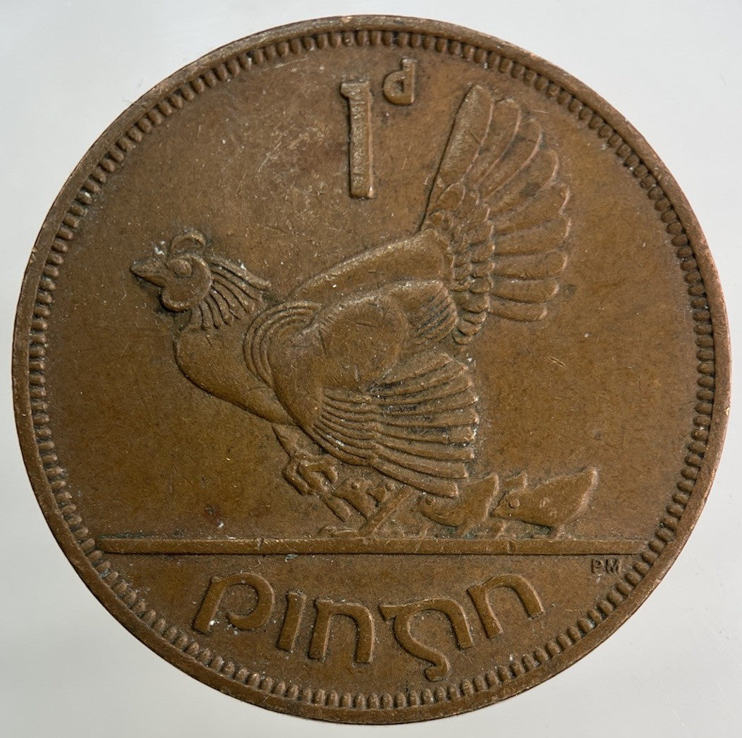 1963 Irish Ireland One Penny Coin | Fine Collectable Grade
