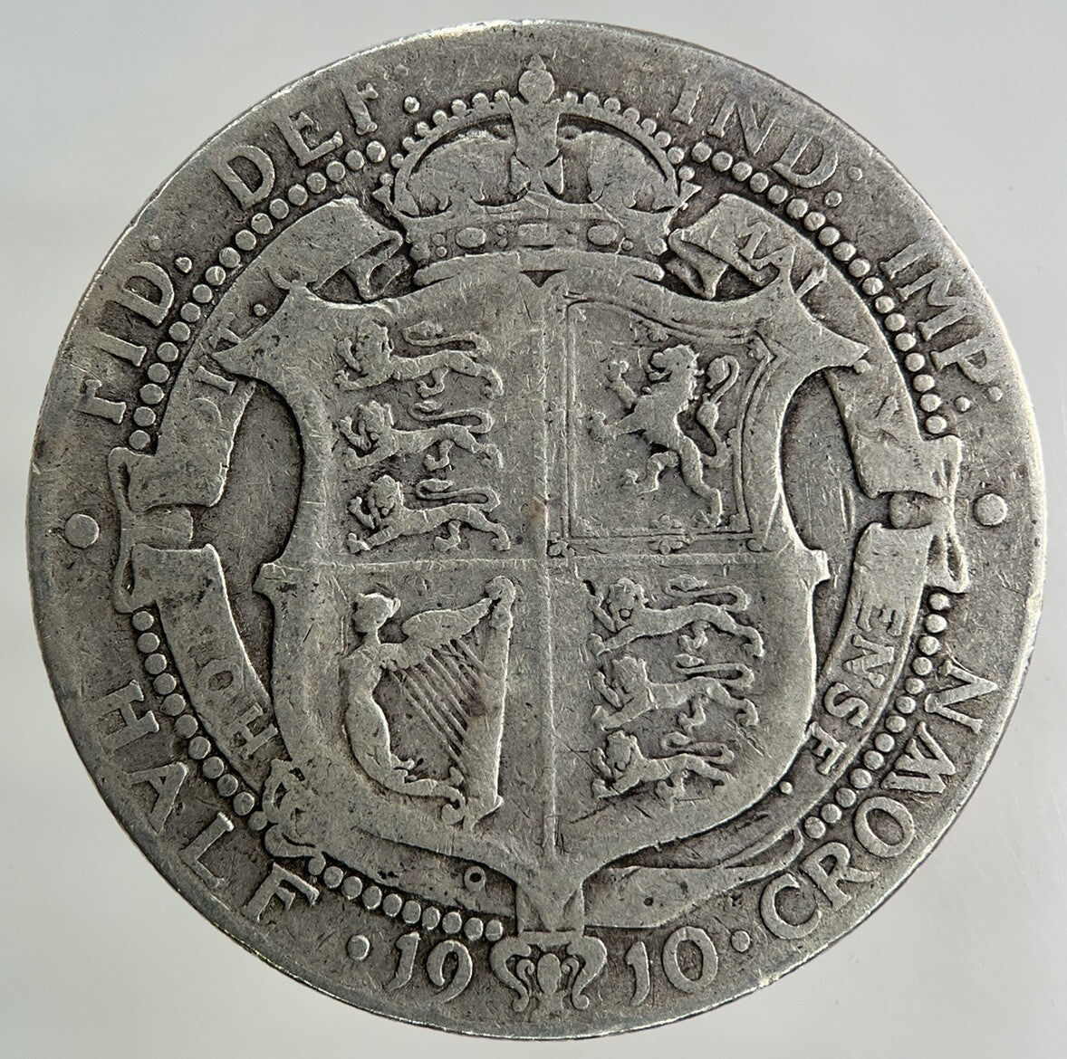 1910 Edward VII Half - Crown Silver Coin | Fine Collectable Grade