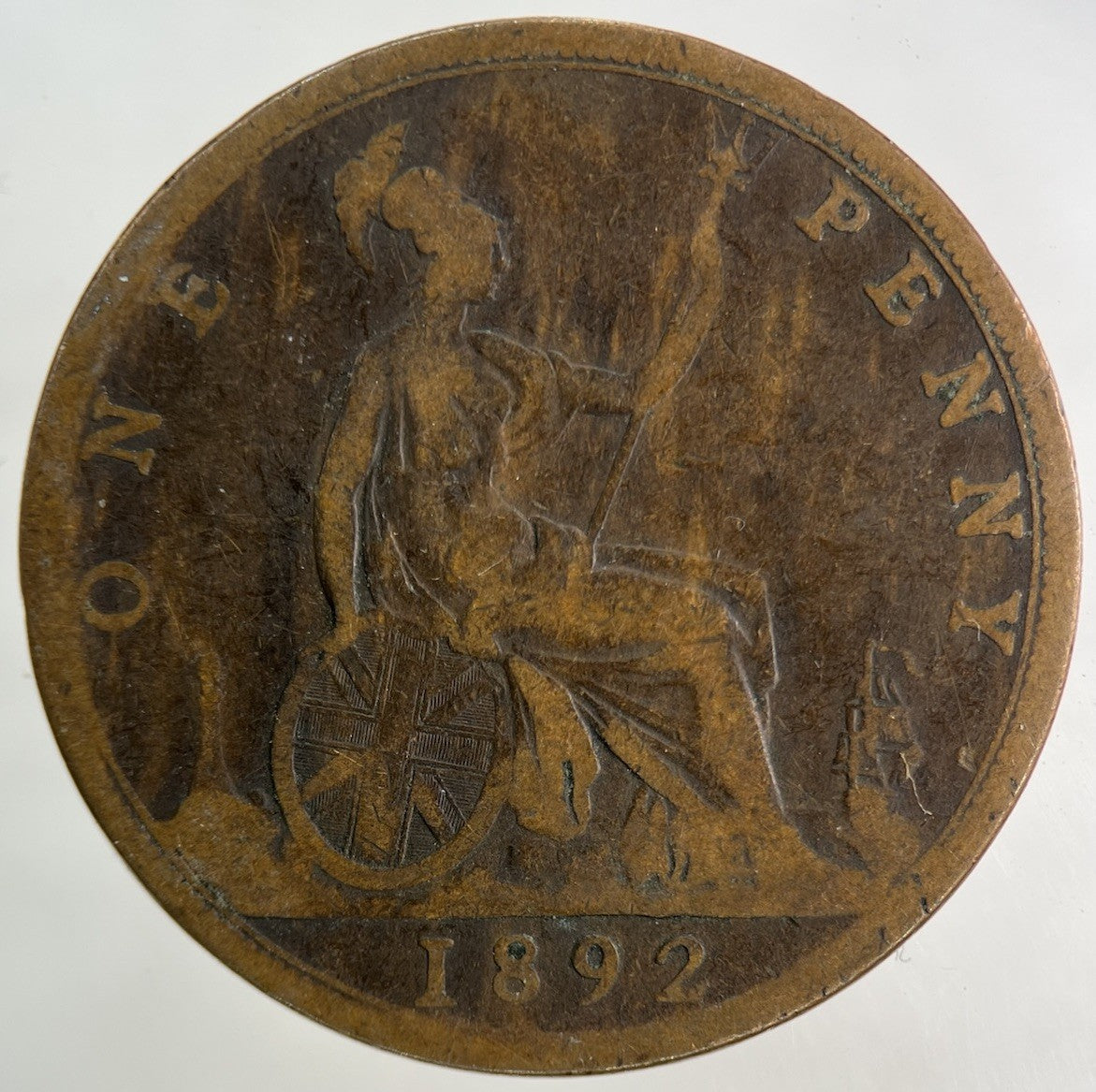 1892 Victoria One Penny Coin | Collectable Grade