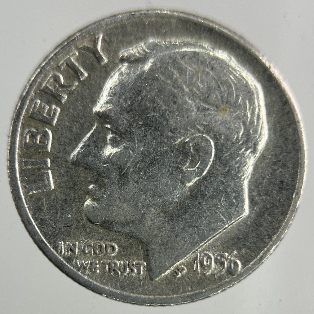 1956 US USA Roosevelt Dime Silver Coin | Collectable Grade