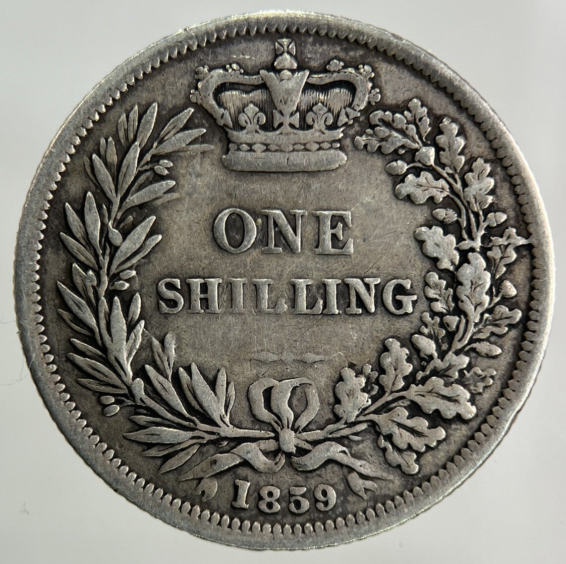 1859 Victoria Shilling Silver Coin | Fine Collectable Grade