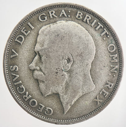 1921 George V Half - Crown Silver Coin | Collectable Grade | a6330