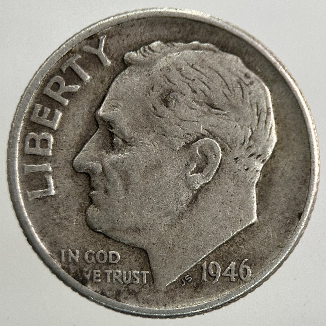 1946 US USA Roosevelt Dime Silver Coin | Collectable Grade
