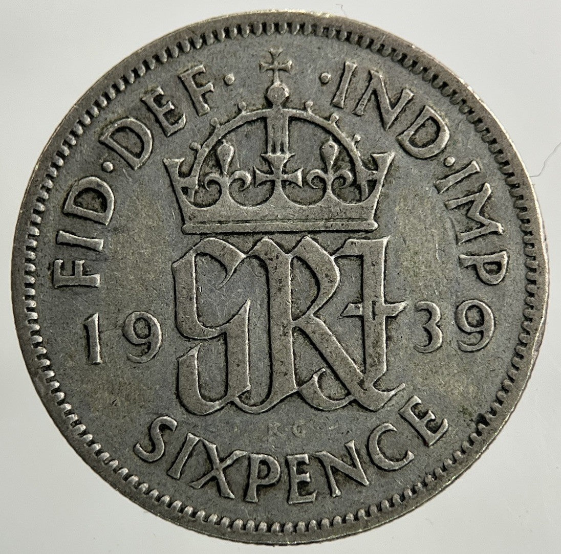 1939 George VI Sixpence Silver Coin | Collectable Grade