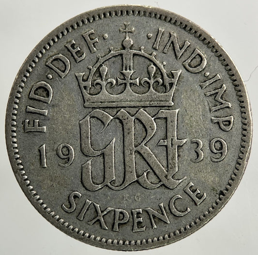 1939 George VI Sixpence Silver Coin | Collectable Grade